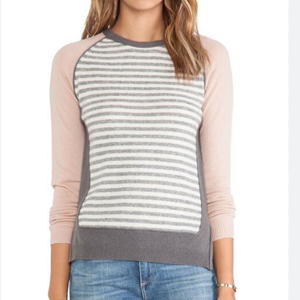 LOMA Cashmere Stripe Crewneck Sweater | Size M